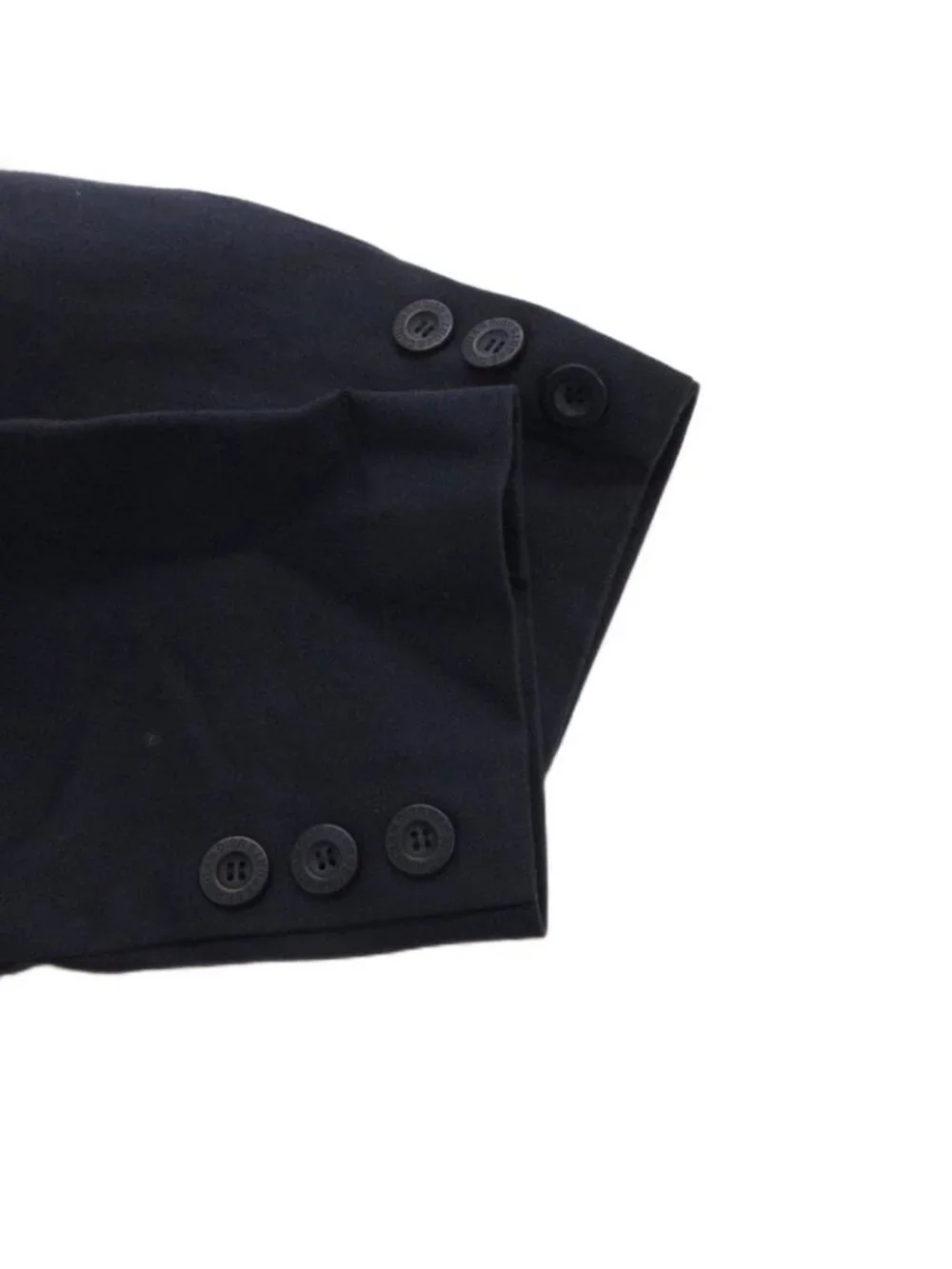 Dior Vintage T-Shirt Jacket Navy Blue Leather Patch